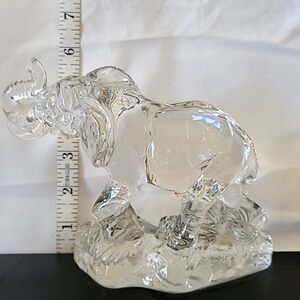 Princess house 24% Lead Crystal Elephant  "Wonders of the wild"